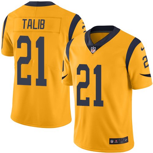 Nike Men & Women & Youth Rams 21 Aqib Talib Gold Color Rush Limited Jersey,We sell and wholesale Nike Men & Women & Youth Rams 21 Aqib Talib Gold Color Rush Limited Jersey on line form chian!